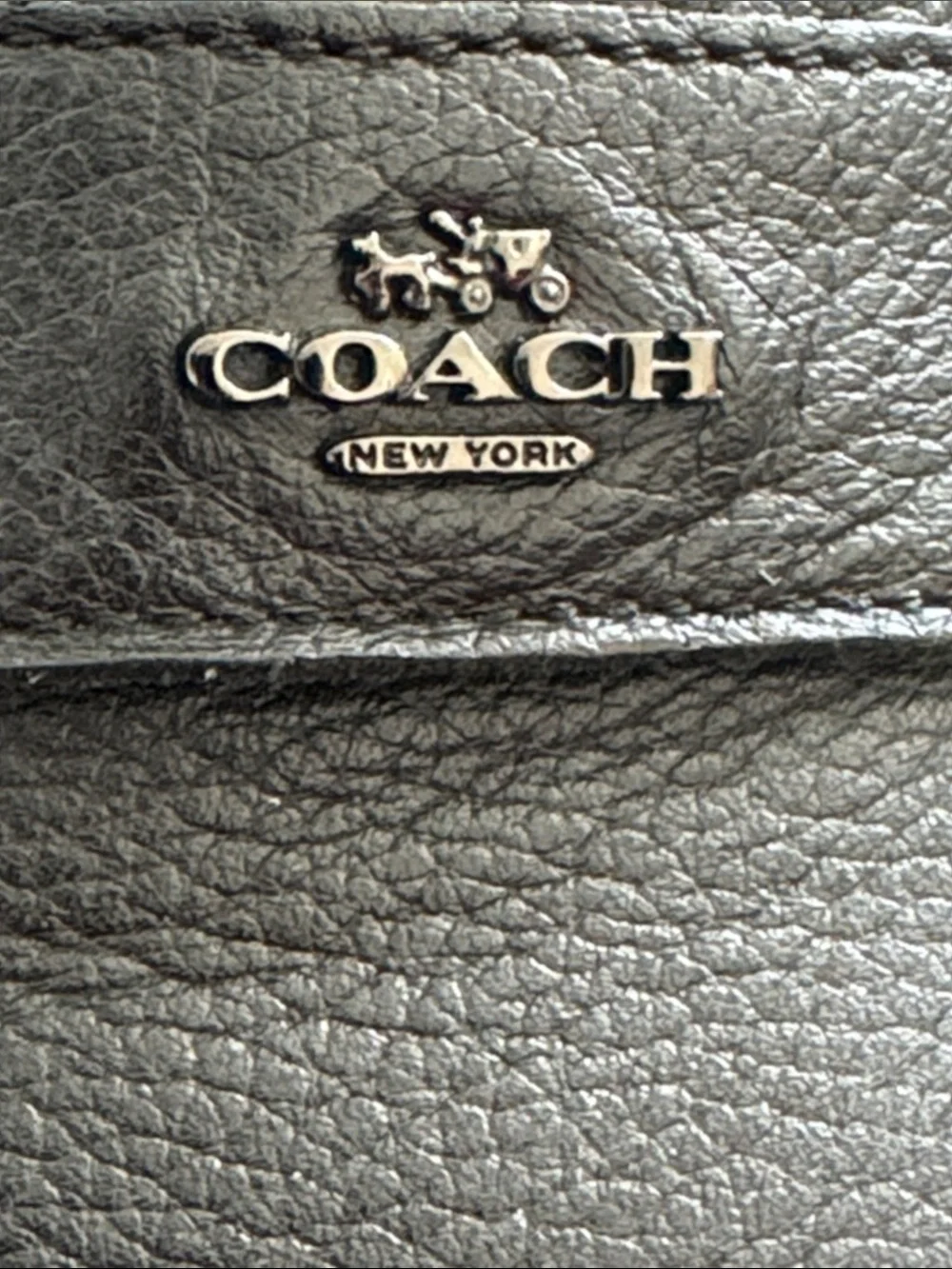 Coach Odette Black Pebbled Scalloped Penny Loafers Size 8.5 - Picture 8 of 10